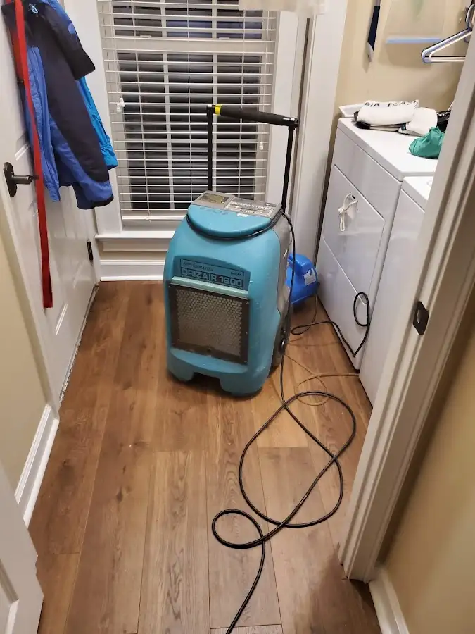 Commercial dehumidifier deployed for Flood Damage Cleanup in Petaluma